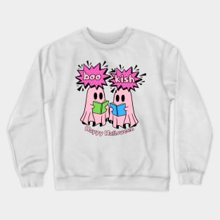 Pink Ghost bookish Crewneck Sweatshirt